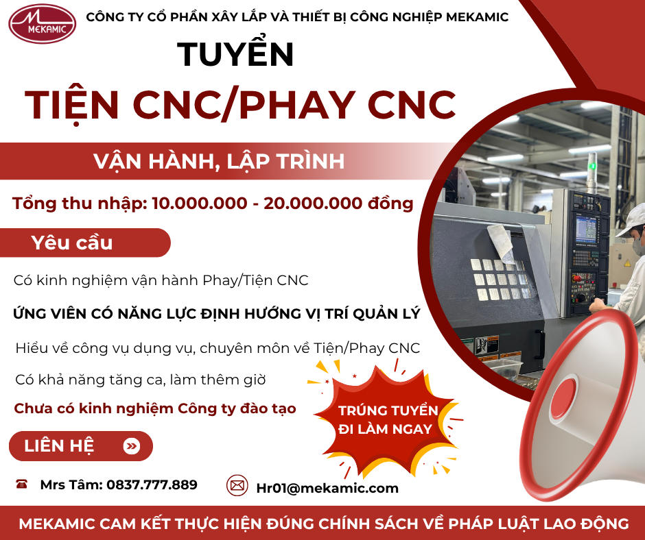 tiện cnc/phay cnc